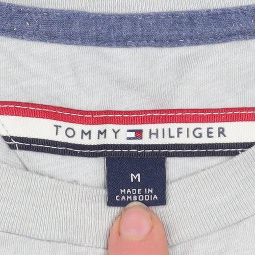 Tommy Hilfiger Denim Men's Grey Graphic T-Shirt Size M