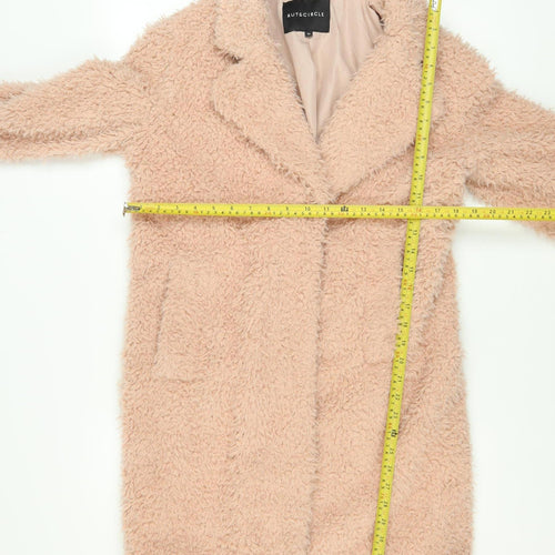 RUT&CIRCLE Women’s Beige Faux Fur Mid-Length Overcoat Size M