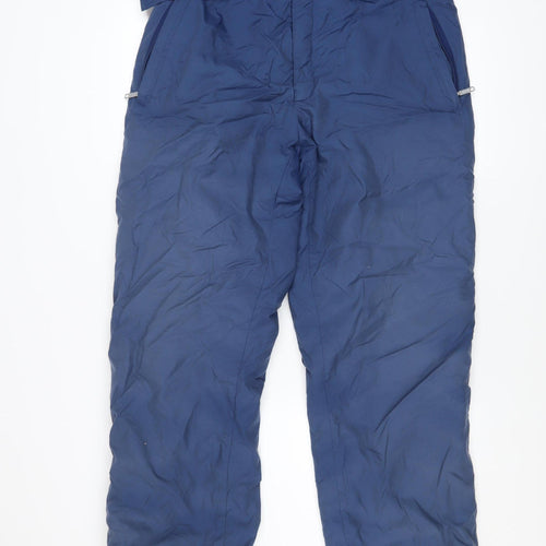 WINCOOK Men's Blue Size 36 Snow Pants Regular Fit Belted Waterproof