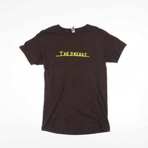 Gildan Men's Brown 'The Dreggs' Band Graphic Short Sleeve T-Shirt S