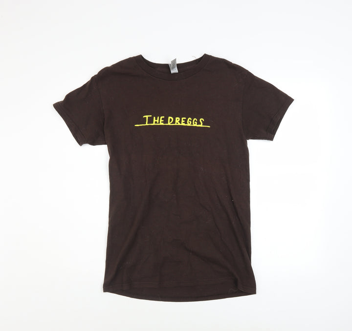 Gildan Men's Brown 'The Dreggs' Band Graphic Short Sleeve T-Shirt S
