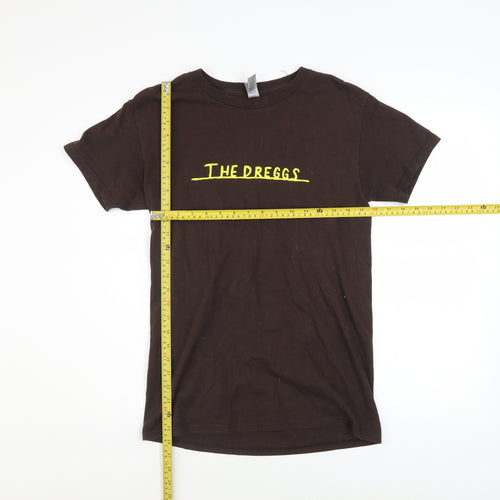 Gildan Men's Brown 'The Dreggs' Band Graphic Short Sleeve T-Shirt S