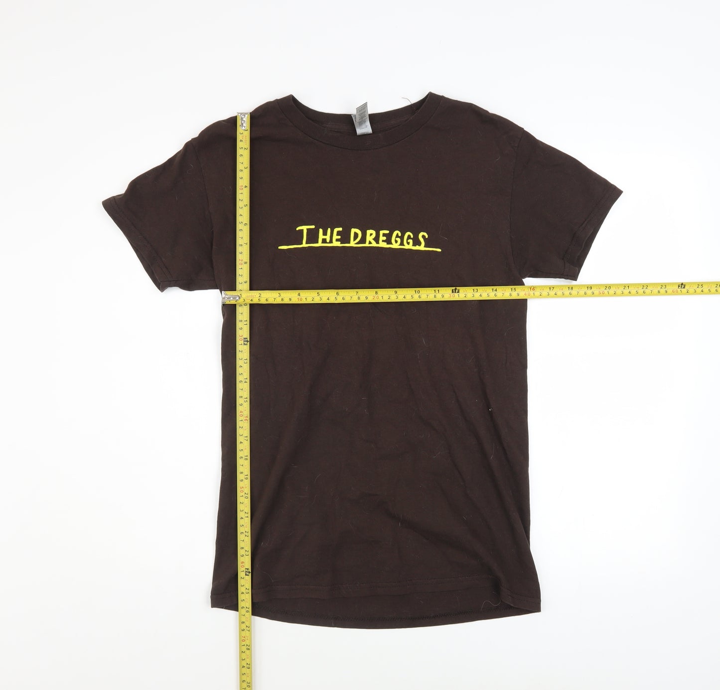 Gildan Men's Brown 'The Dreggs' Band Graphic Short Sleeve T-Shirt S