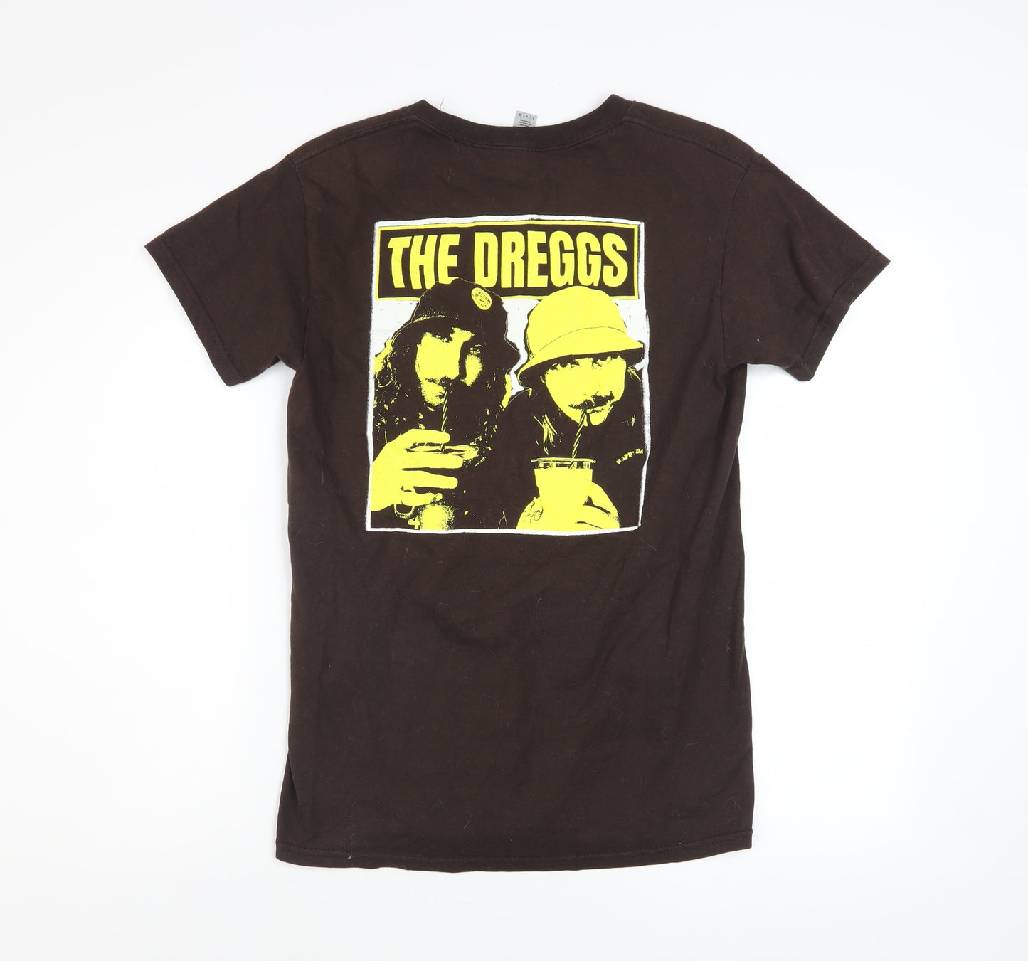 Gildan Men's Brown 'The Dreggs' Band Graphic Short Sleeve T-Shirt S