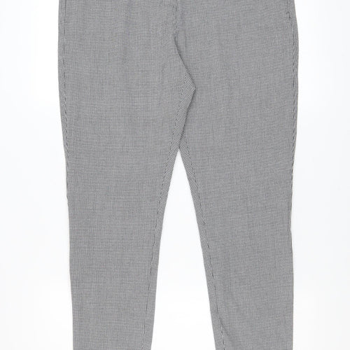 MNG Womens Grey Houndstooth Slim Fit Stretch Leggings XL