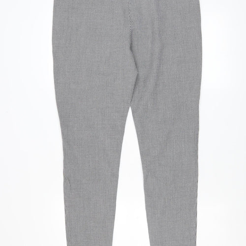 MNG Womens Grey Houndstooth Slim Fit Stretch Leggings XL