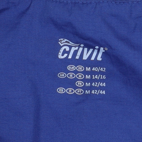 Crivit Women's Blue Lightweight Windbreaker Jacket Size L 14/16