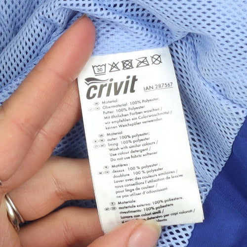 Crivit Women's Blue Lightweight Windbreaker Jacket Size L 14/16