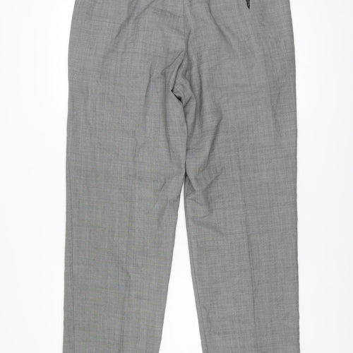 Dunnes Stores Men Grey Wool Blend Dress Pants 36W 31L Regular Fit