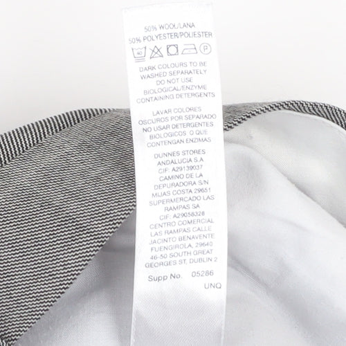 Dunnes Stores Men Grey Wool Blend Dress Pants 36W 31L Regular Fit