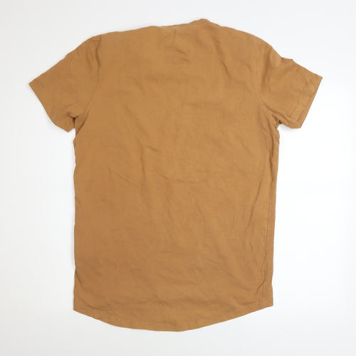 Jack & Jones Men's Brown CORE Graphic T-Shirt Size M