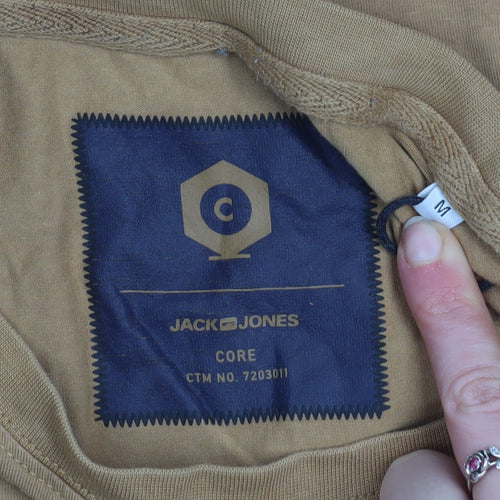 Jack & Jones Men's Brown CORE Graphic T-Shirt Size M
