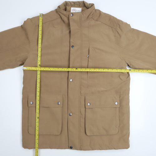 EWM Men’s Beige Cotton Blend Lined Parka Jacket Size L