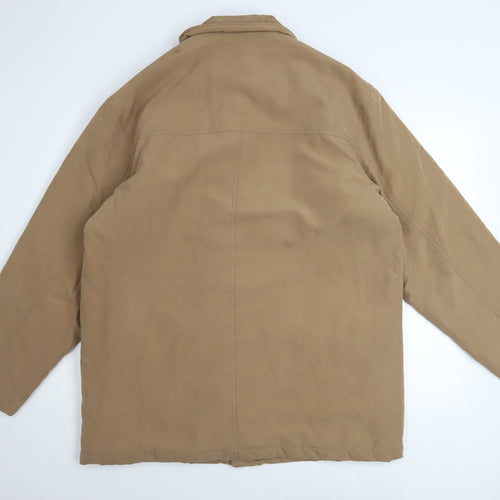 EWM Men’s Beige Cotton Blend Lined Parka Jacket Size L