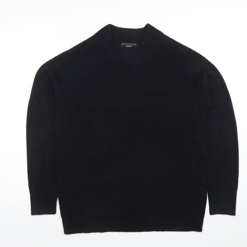 Ellie B Women's Black Acrylic Knit Crew Neck Jumper Size S