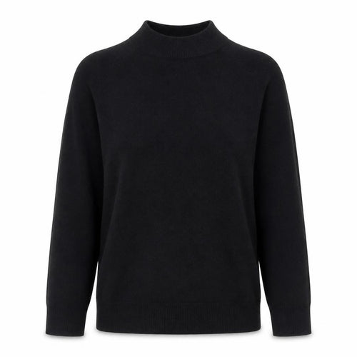 Ellie B Women's Black Acrylic Knit Crew Neck Jumper Size S