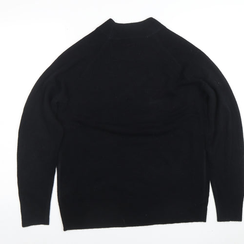 Ellie B Women's Black Acrylic Knit Crew Neck Jumper Size S