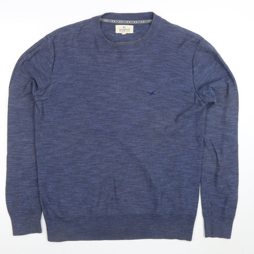 Gandy's Women's Blue Cotton Crew Neck Long Sleeve Jumper M