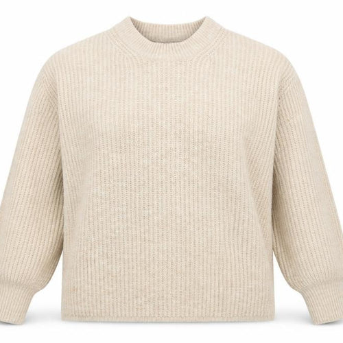 ASOS DESIGN Women Beige Size 8 Mock Neck Chunky Knit Jumper