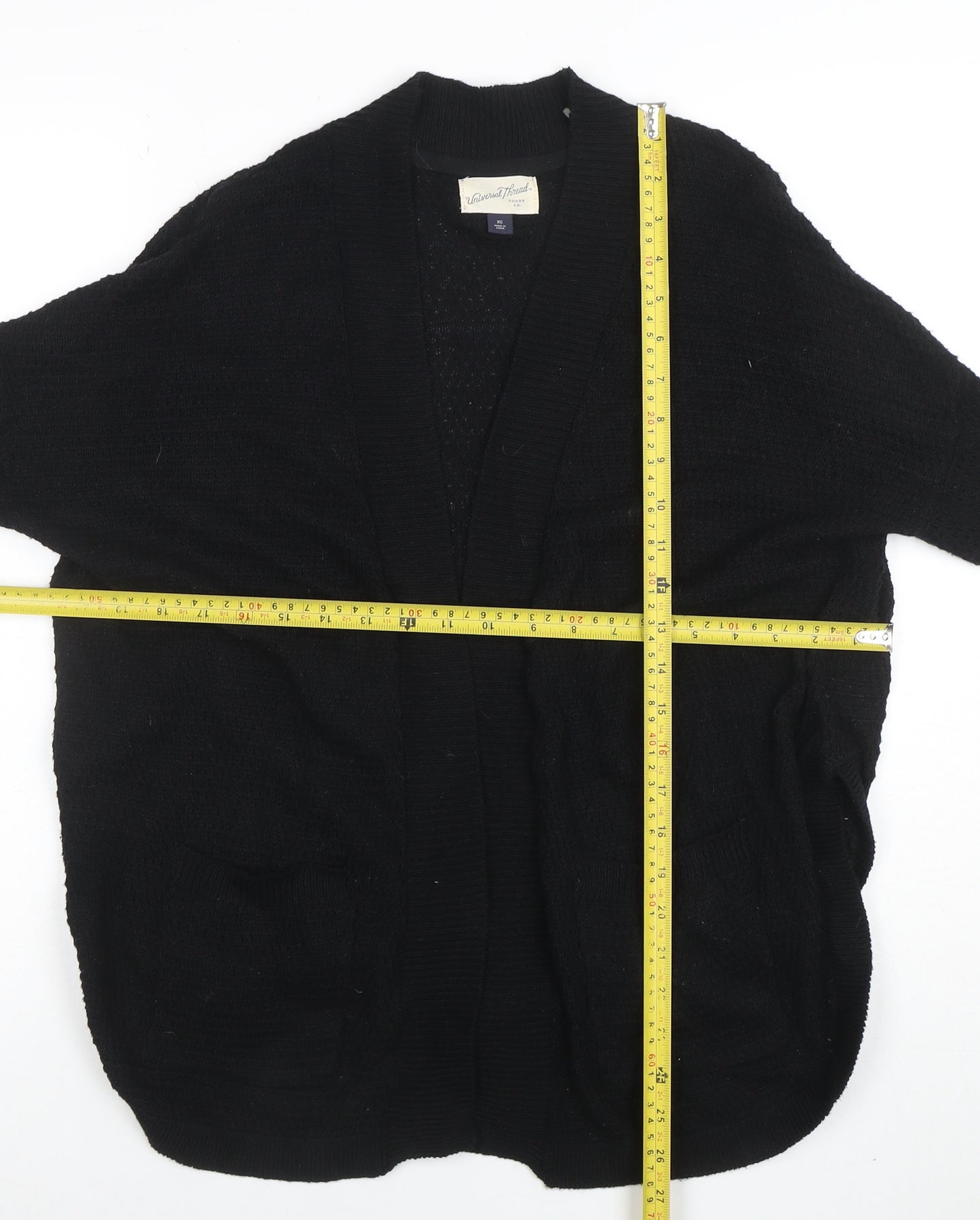 Universal Thread Women’s Black XS Open Front Knit Cardigan