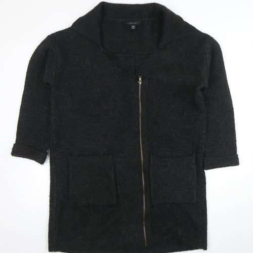 Atmosphere Women's Black Full Zip Chunky Knit Cardigan L
