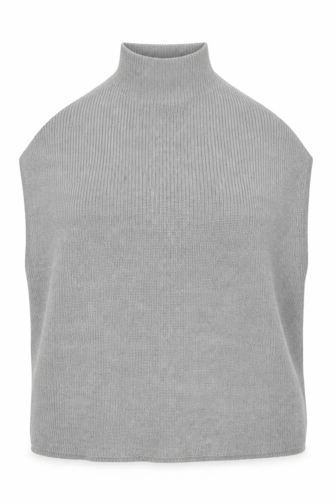 Yours Women Grey Knit High Neck Cape Jumper Size 18-20