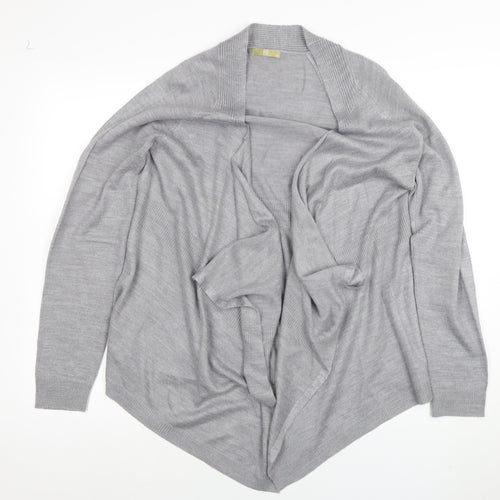 TU Women’s Grey Knit Long Sleeve Open Cardigan Size 12