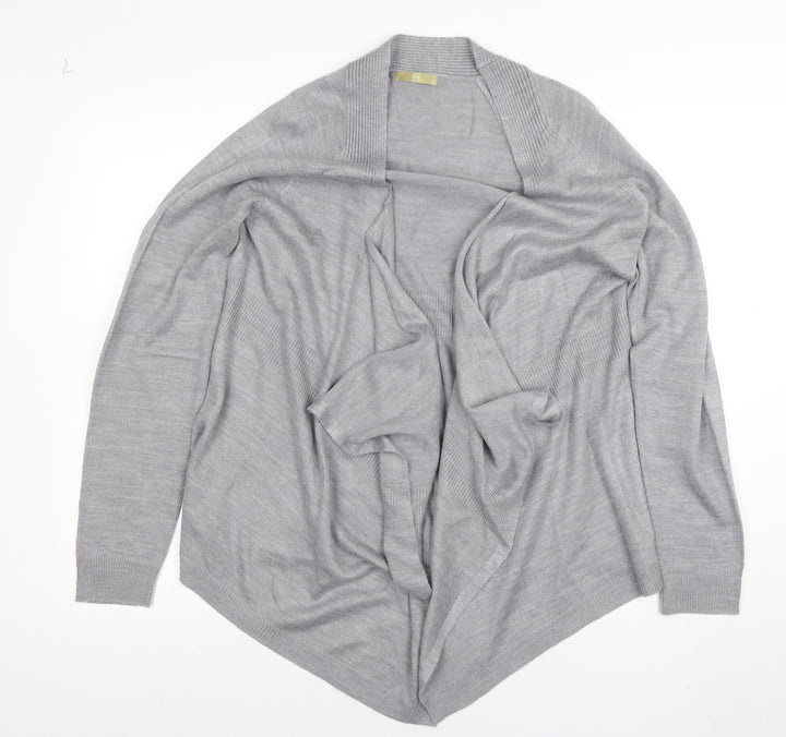 TU Women’s Grey Knit Long Sleeve Open Cardigan Size 12