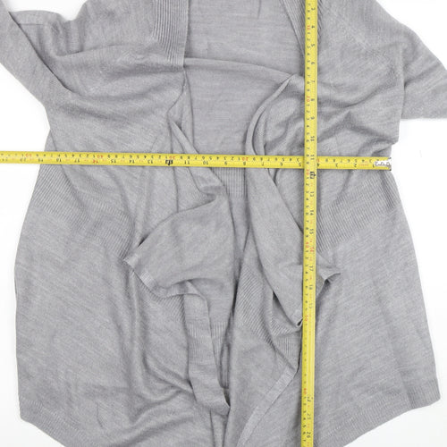 TU Women’s Grey Knit Long Sleeve Open Cardigan Size 12