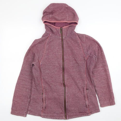 Craghoppers Womens Purple Full Zip Hooded Sweatshirt UK 12