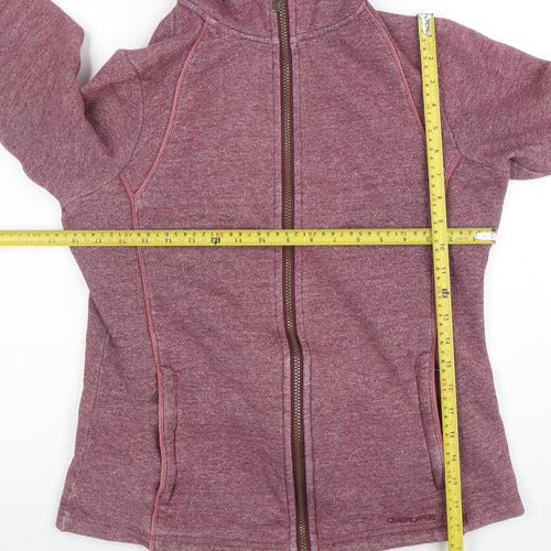 Craghoppers Womens Purple Full Zip Hooded Sweatshirt UK 12