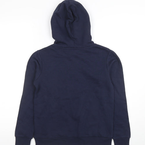 Jack & Jones Boys Navy Pullover Hoodie Size 152 Cotton Blend Logo Design