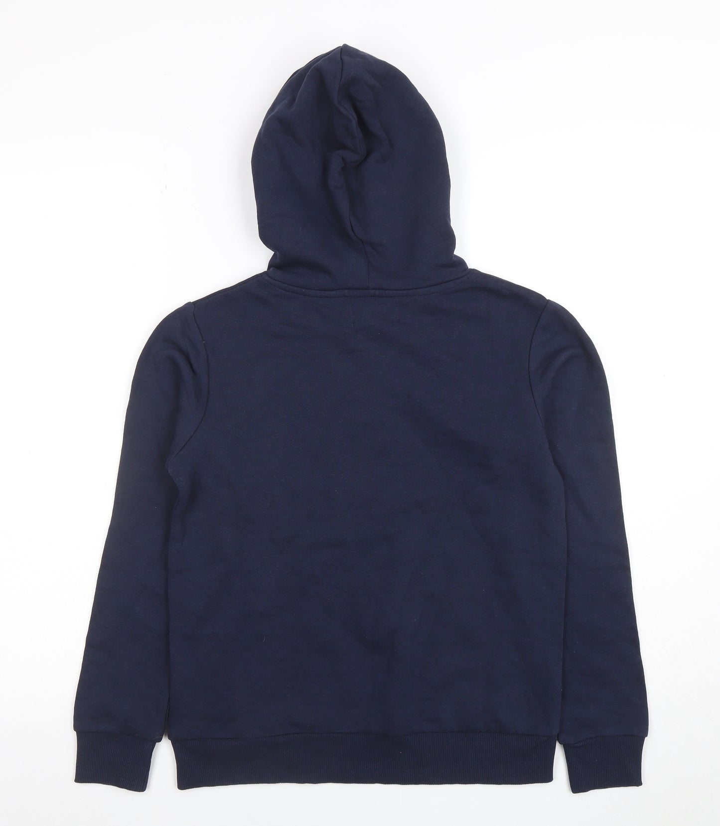 Jack & Jones Boys Navy Pullover Hoodie Size 152 Cotton Blend Logo Design