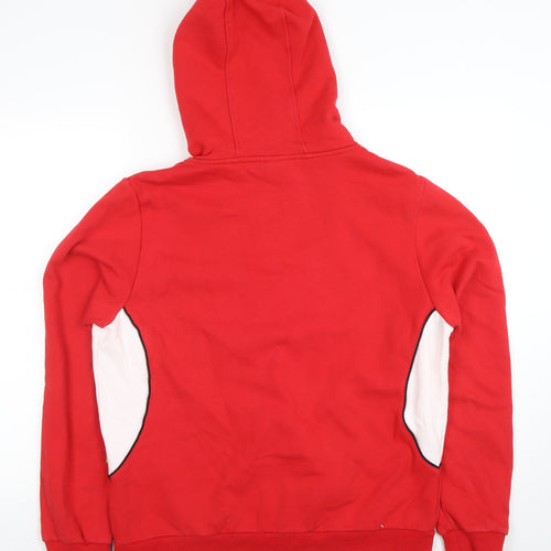 Rugby Originals Womens Red Full Zip Hoodie Size 16/18 Cotton Blend WRU 2015