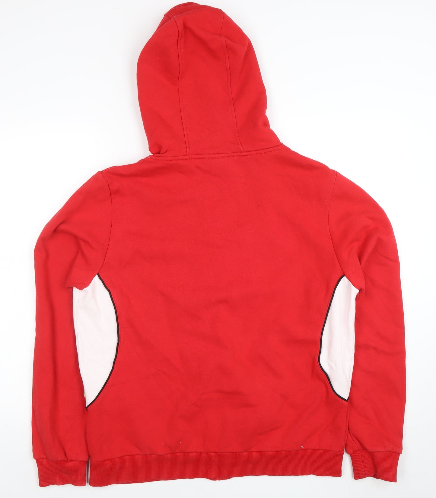 Rugby Originals Womens Red Full Zip Hoodie Size 16/18 Cotton Blend WRU 2015