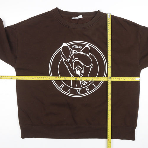Disney Bambi Brown Women's Medium Pullover Sweatshirt