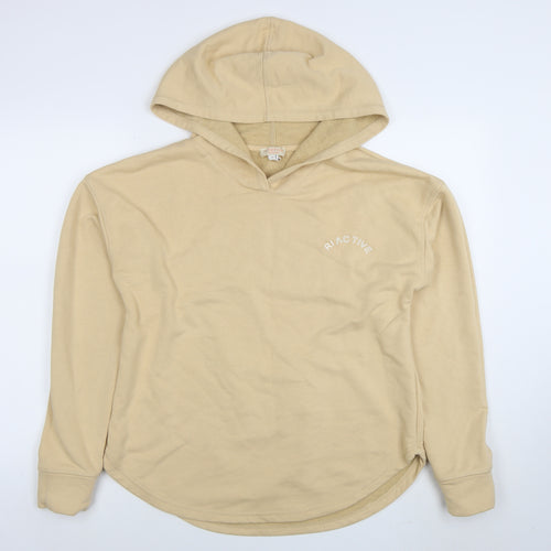 River Island RI Active Beige Women's Pullover Hoodie Size M