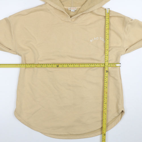 River Island RI Active Beige Women's Pullover Hoodie Size M