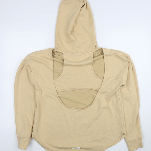 River Island RI Active Beige Women's Pullover Hoodie Size M
