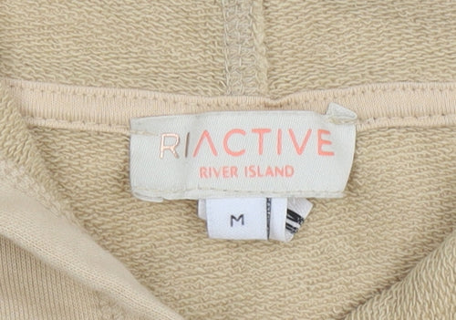 River Island RI Active Beige Women's Pullover Hoodie Size M