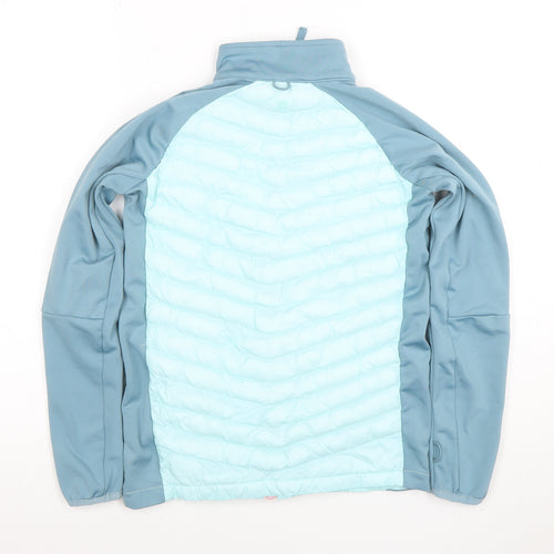 Mountain Warehouse Girls Blue Softshell Puffer Jacket 11-12 Years Lightweight Zip