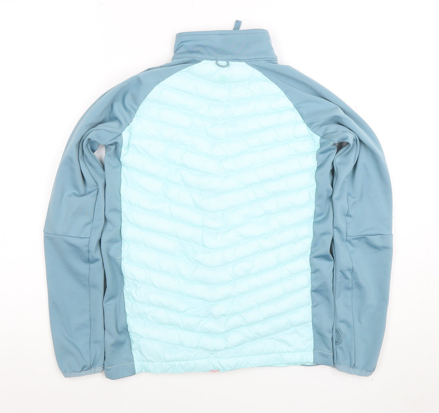Mountain Warehouse Girls Blue Softshell Puffer Jacket 11-12 Years Lightweight Zip