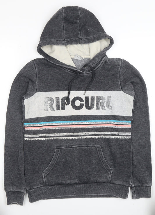 Rip Curl Womens Grey Pullover Hoodie XS Cotton Blend