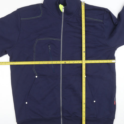 Fristads Kansas Men's Blue 2XL Full Zip Sweatshirt Regular Fit Workwear