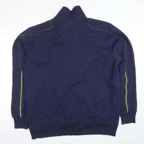 Fristads Kansas Men's Blue 2XL Full Zip Sweatshirt Regular Fit Workwear