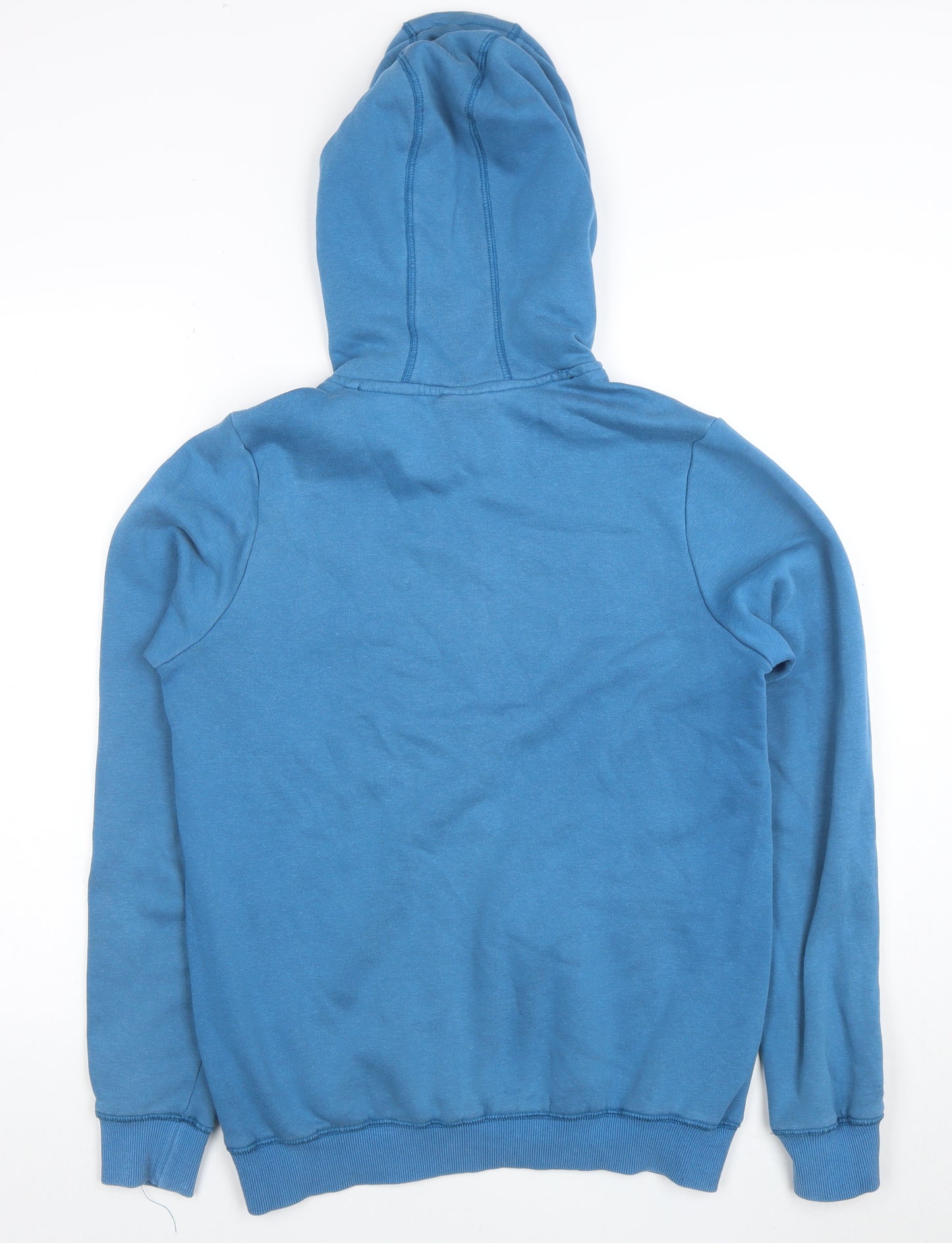 Umbro Men's Blue Pullover Hoodie Small Logo Fleece Sweatshirt