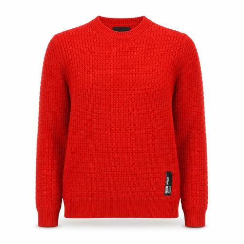 Clockhouse Women Red Waffle-Knit Acrylic Jumper XS