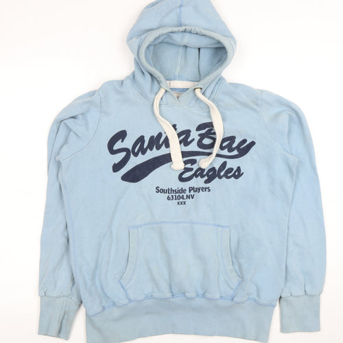 Next Women's Blue Pullover Hoodie Size 16 Santa Bay Eagles Print