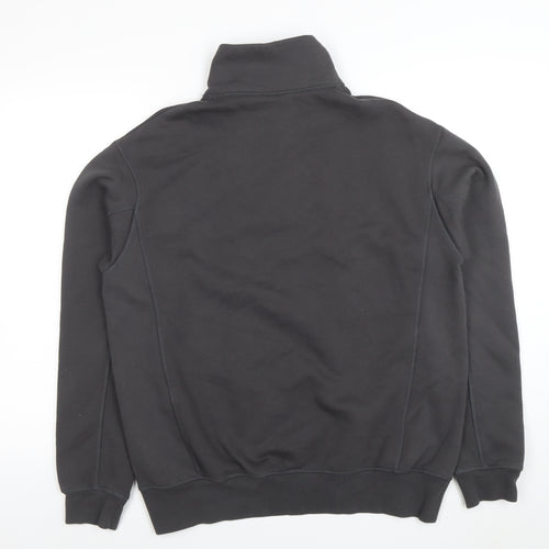 Zara Women’s Black 1/2 Zip Long Sleeve Pullover Sweatshirt Size 12