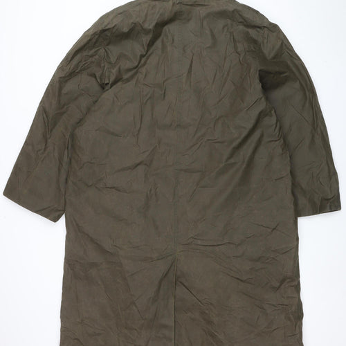 Michael Mortell Women's Brown Long Rain Coat Size 12 Water Resistant
